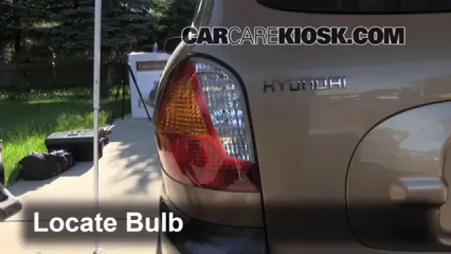 2003 Hyundai Santa Fe GLS 3.5L V6 Lights Brake Light (replace bulb)